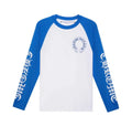 Chrome Hearts CH Baseball Shirt White/Blue CH
