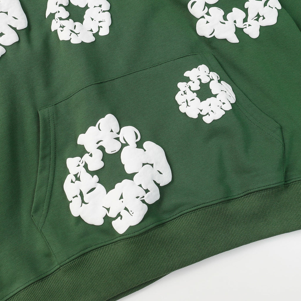 DENIM TEARS COTTON WREATH HOODIE DARK GREEN