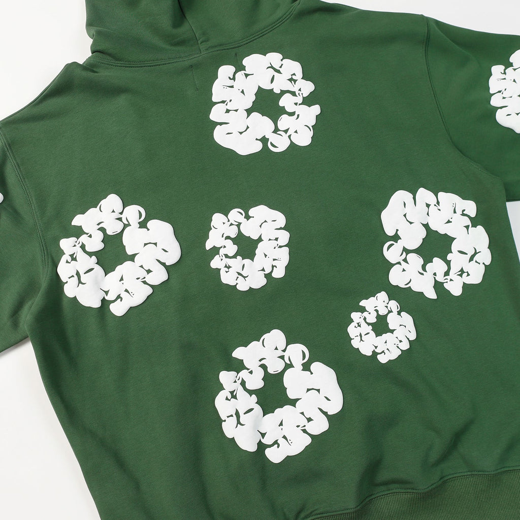 DENIM TEARS COTTON WREATH HOODIE DARK GREEN