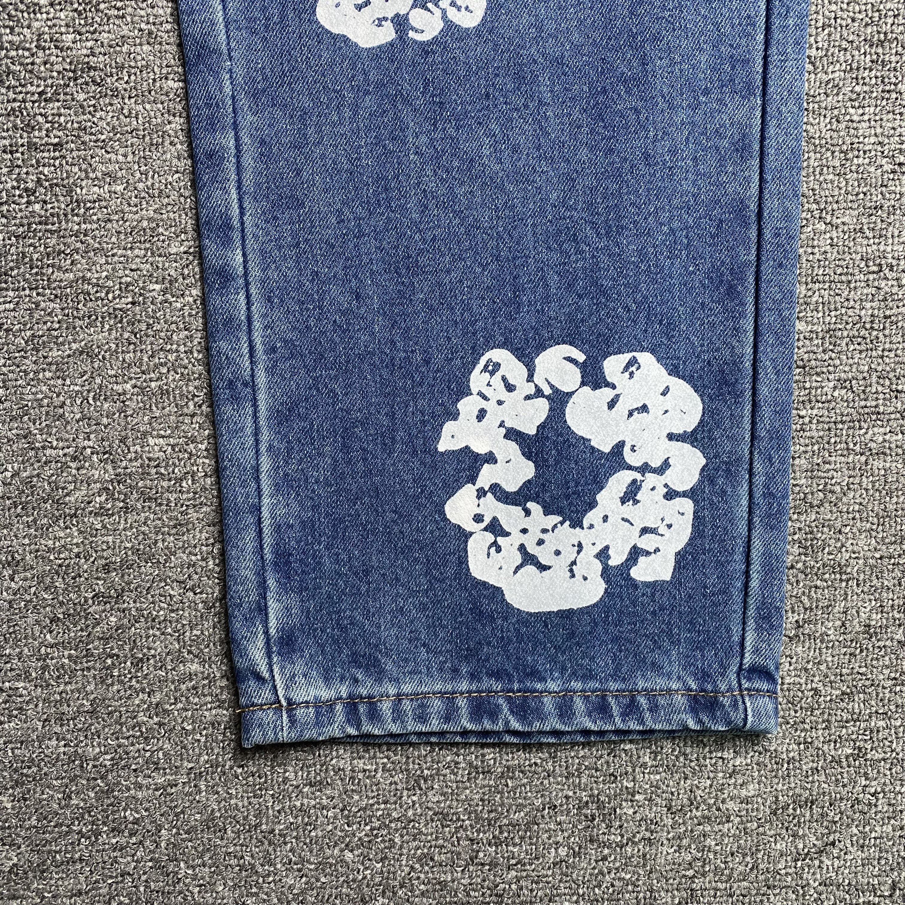 DENIM TEARS x LEVI'S COTTON WREATH JEANS BLUE