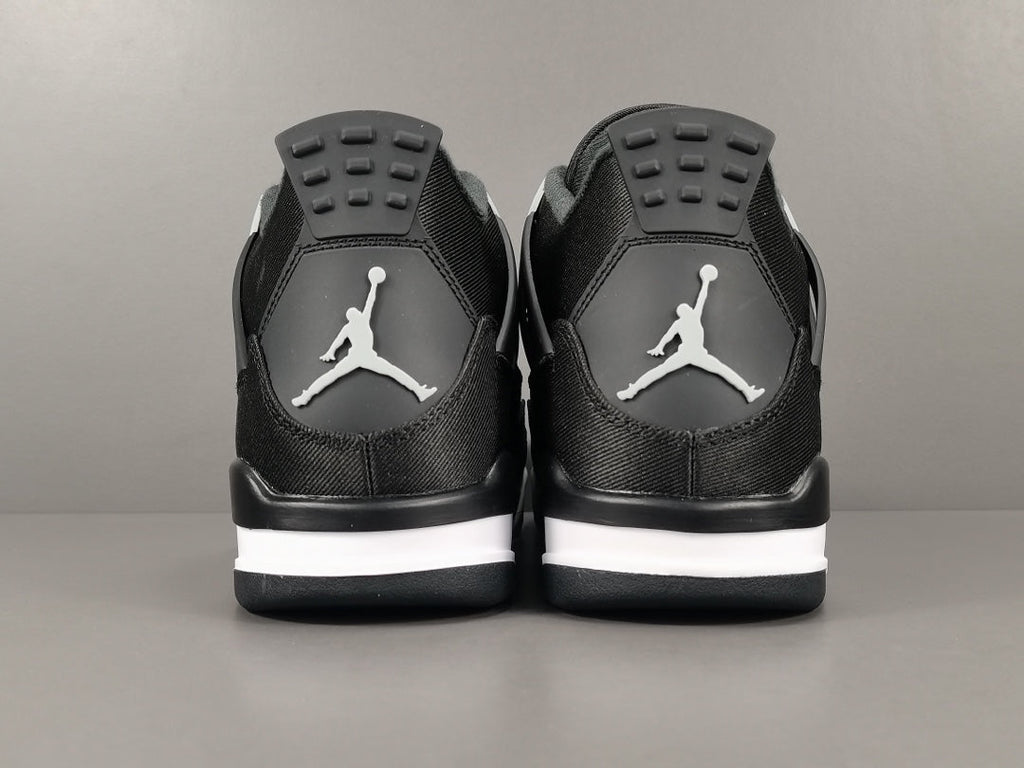 Jordan 4 Black Canvas - Premium Retro Basketball Sneakers