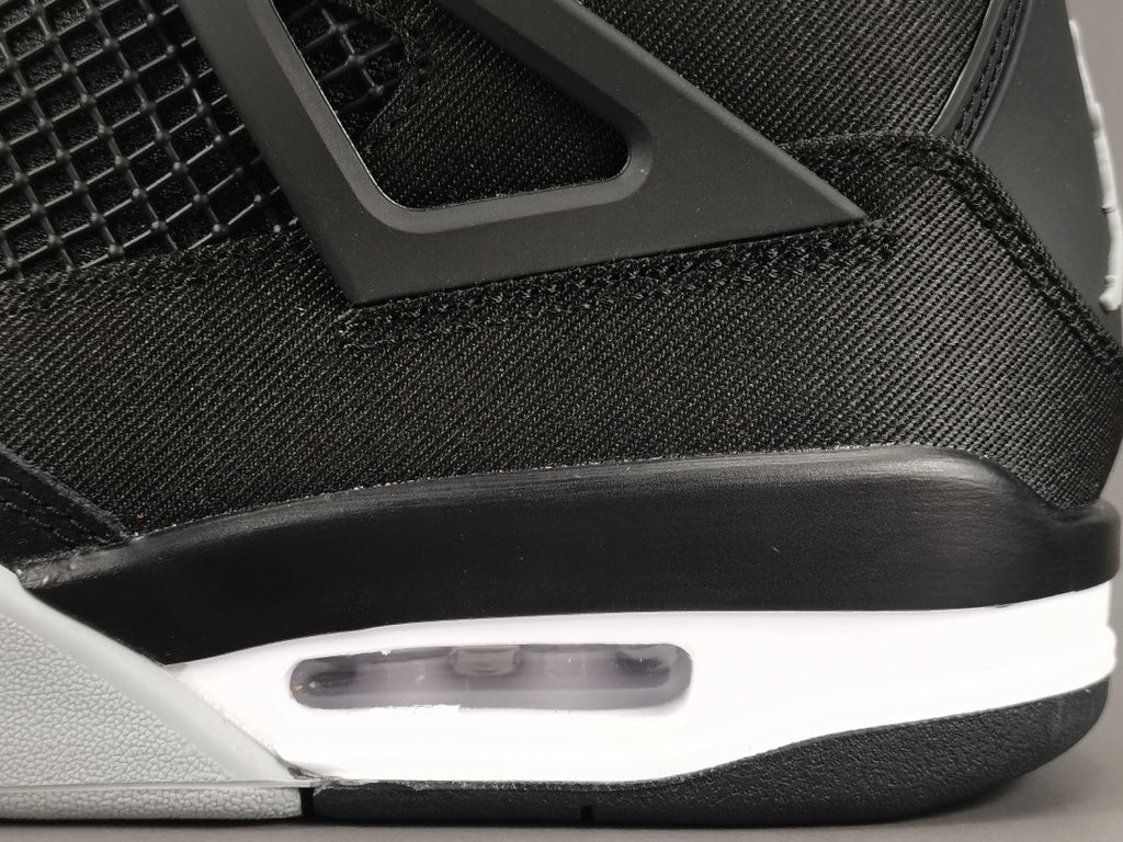 Jordan 4 Black Canvas - Premium Retro Basketball Sneakers