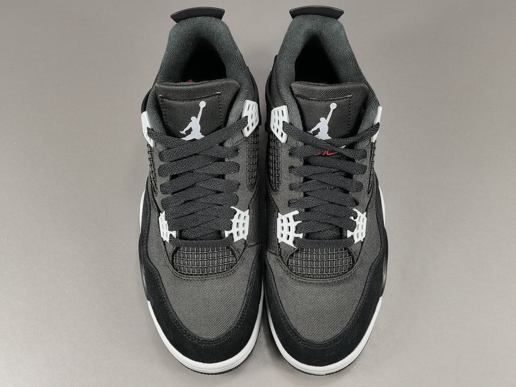 Jordan 4 Black Canvas - Premium Retro Basketball Sneakers
